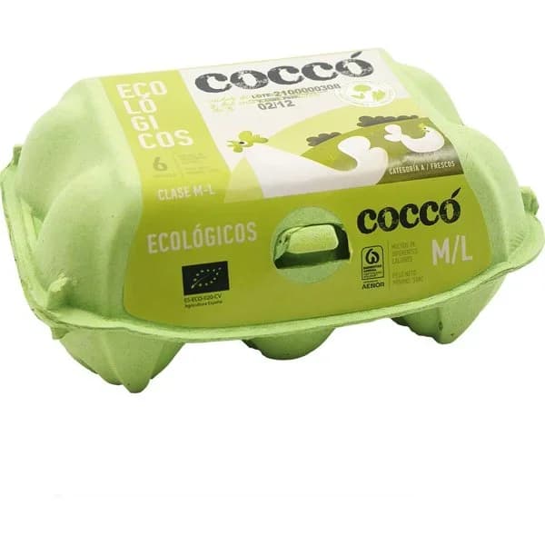 Huevos Ecológicos M-L - 6 ud - Imagen del producto en Findit