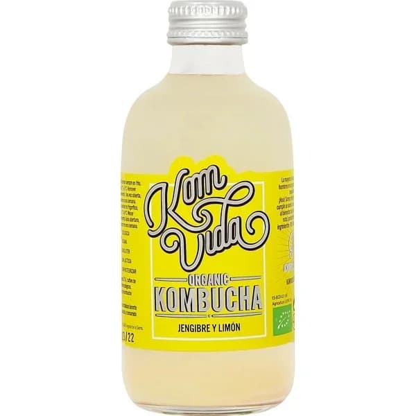 Kombucha Jengibre y Limón Bebida Orgánica - 0.25 l - Imagen del producto en Findit
