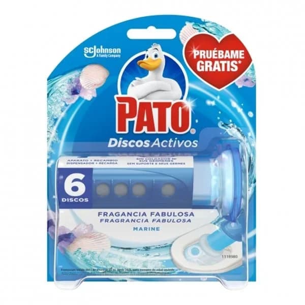 Discos wc activos inodoros frescor marino aparato + recambio Pato 1 ud. - 1 ud - Imagen del producto en Findit