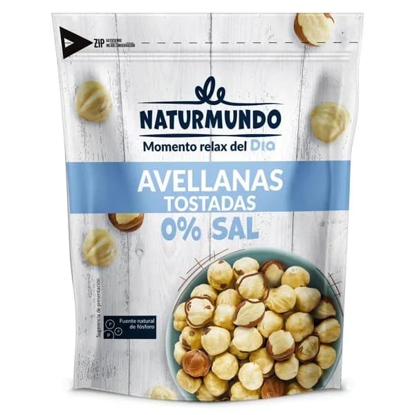 Avellanas tostadas Naturmundo de Dia bolsa 200 g - 0.2 kg - Imagen del producto en Findit