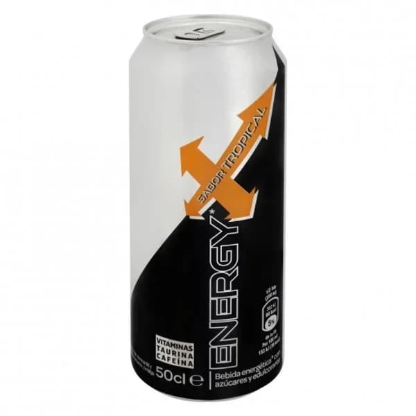 Bebida energética Carrefour Energy sabor tropical 50 cl. - 0.5 l - Imagen del producto en Findit