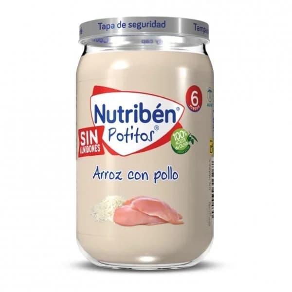 Potito de pollo con arroz NUTRIBEN, tarro 235 g - 0.24 kg - Imagen del producto en Findit