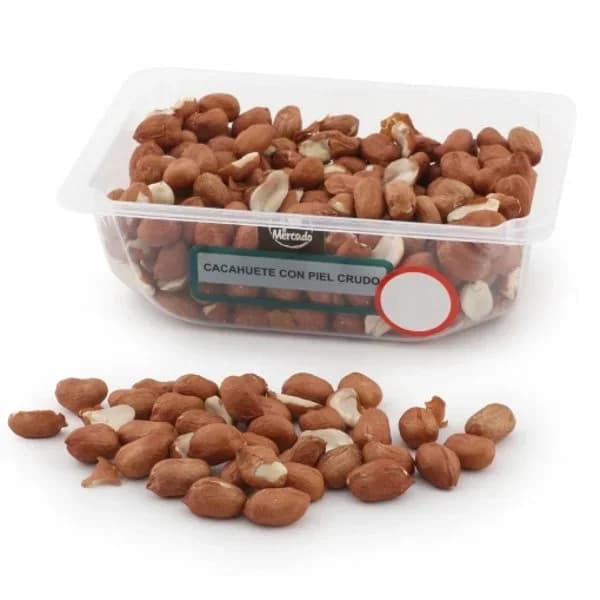 Cacahuete piel crudo Carrefour El Mercado tarrina de 275 g - 0.27 kg - Imagen del producto en Findit