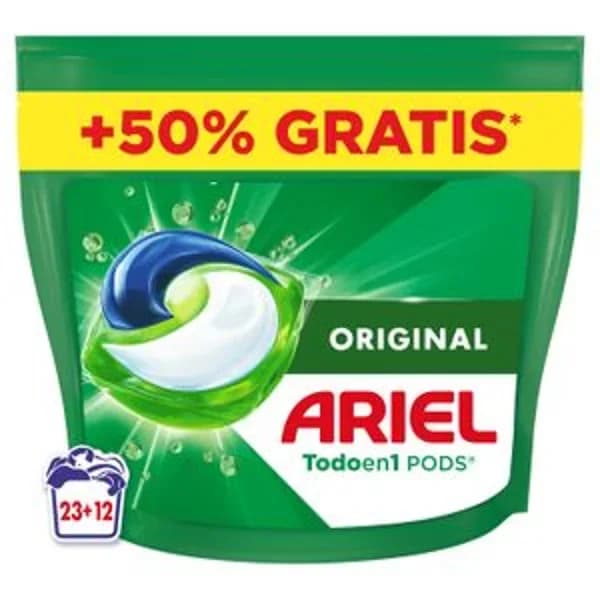 Detergente líquido pods 35 lavados - 34.48 ud - Imagen del producto en Findit