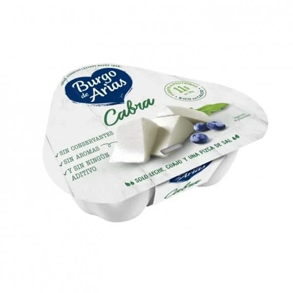 Queso fresco de cabra Burgo de Arias sin gluten pack de 3 unidades de 70 g. - 0.21 kg - Imagen del producto en Findit