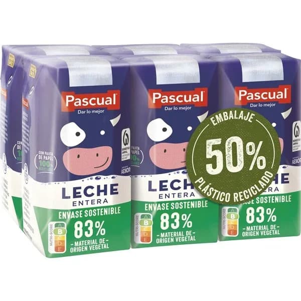 Leche Entera Mini Brik 6 x 200ML - 1.13 l - Imagen del producto en Findit