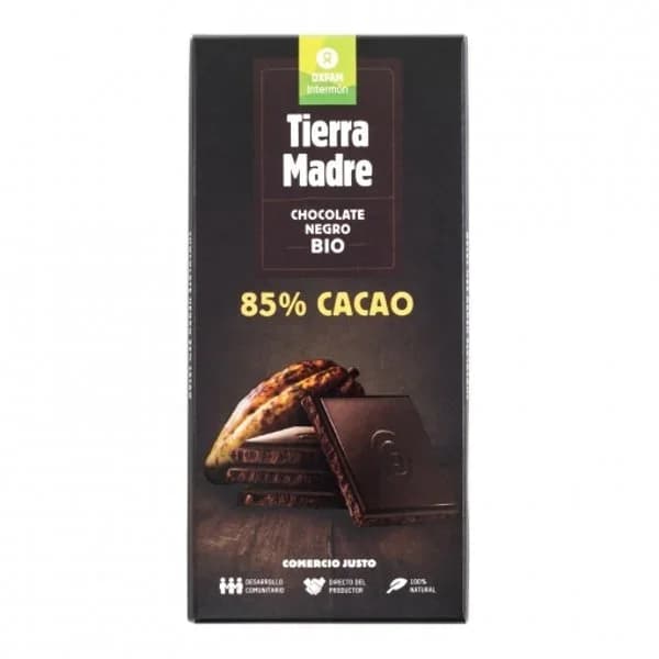 Chocolate negro 85% bio INTERMON OXFAM, tableta 100 g - 0.1 kg - Imagen del producto en Findit