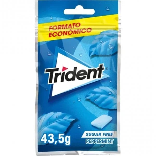 Chicles sabor menta sin azúcar Trident bolsa 43 g - 0.04 kg - Imagen del producto en Findit