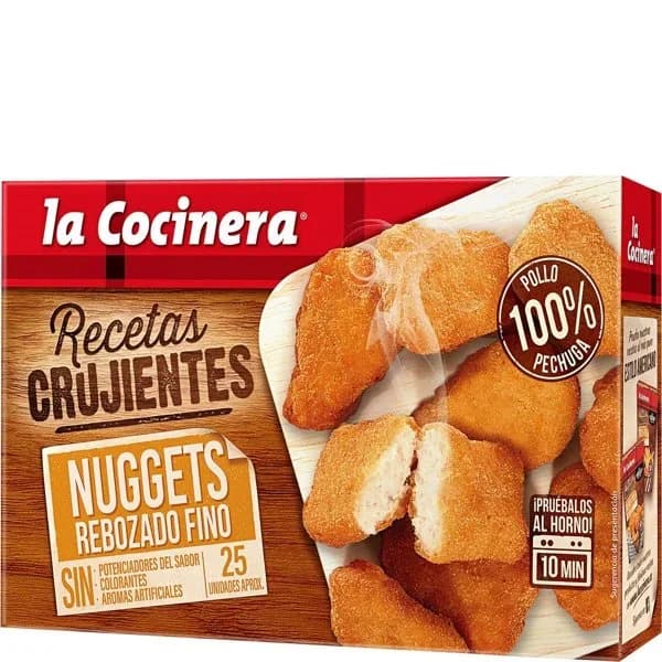 Nuggets  familiar rebozado fino LA COCINERA, caja 400 g - 0.4 kg - Imagen del producto en Findit