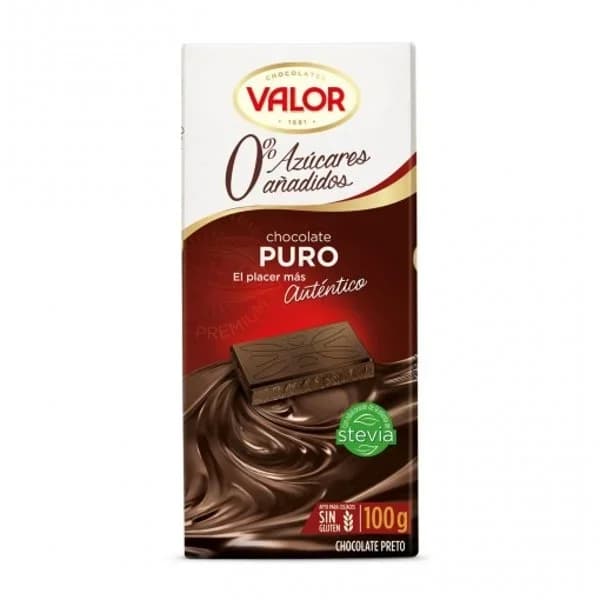 Chocolate Puro sin Azúcar Tableta 100G - 0.1 kg - Imagen del producto en Findit