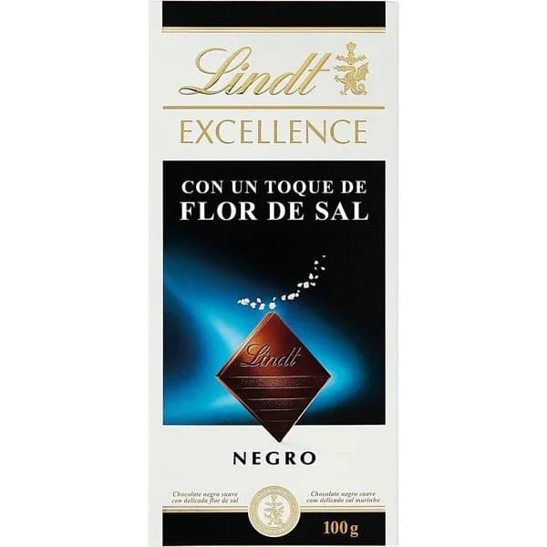 Chocolate con sal LINDT Excellence, tableta 100 g - 0.1 kg - Imagen del producto en Findit