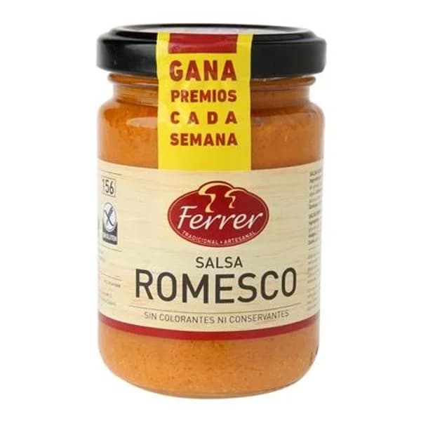 Salsa romesco FERRER, frasco 130 g - 0.13 kg - Imagen del producto en Findit
