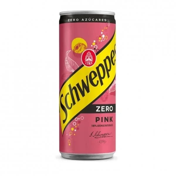 Tonica pink zero Schweppes lata 33 cl. - 0.33 l - Imagen del producto en Findit