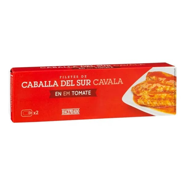 Filetes de caballa del sur en tomate Hacendado - 0.16 kg - Imagen del producto en Findit