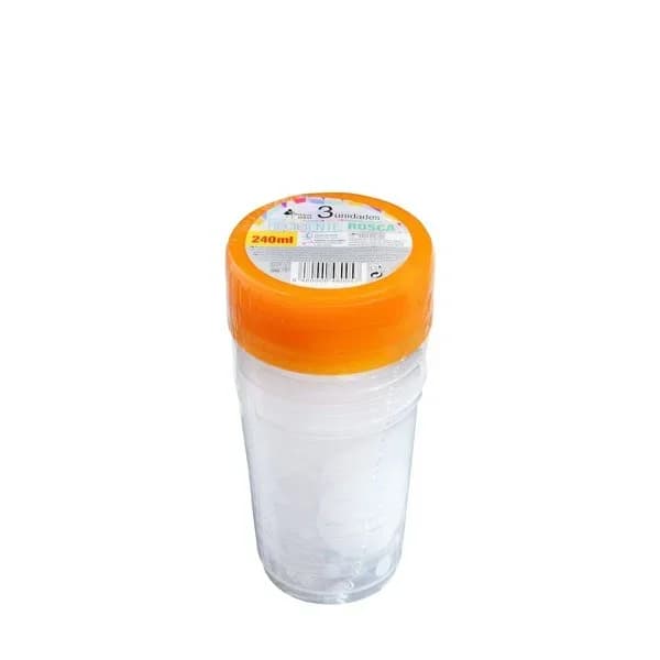 Recipiente de Plástico Redondo 240 ml Bosque Verde - 3 ud - Imagen del producto en Findit