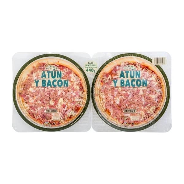 Pizza atún y bacón Hacendado - 0.44 kg - Imagen del producto en Findit