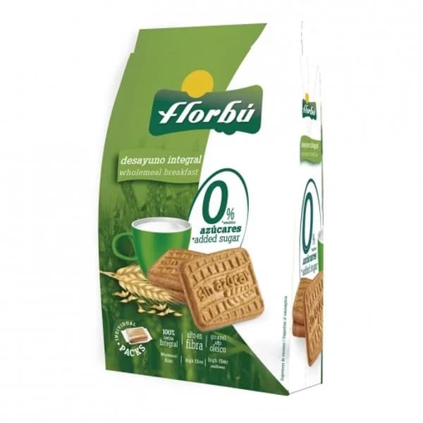 Galletas con fibra sin azúcares Florbú 350 g. - 0.35 kg - Imagen del producto en Findit