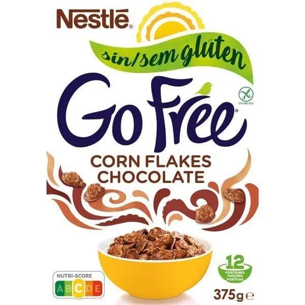 Cereales con chocolate Corn Flakes Nestlé sin gluten 375 g - 0.38 kg - Imagen del producto en Findit