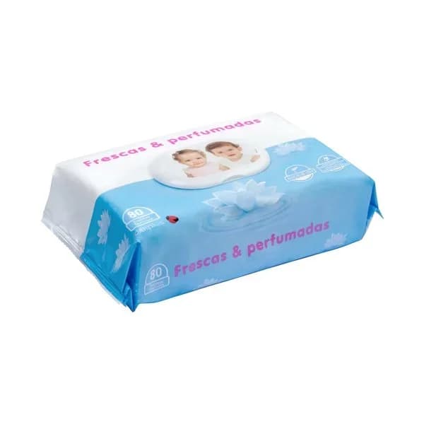 Toallitas bebé frescas & perfumadas Deliplus - 75 ud - Imagen del producto en Findit