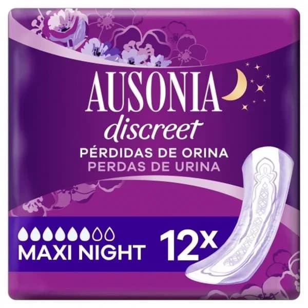 Compresa maxi AUSONIA Discreet, paquete 12 uds - 12 ud - Imagen del producto en Findit