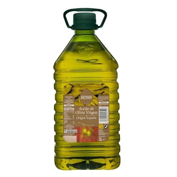 Aceite de oliva virgen Hacendado - 3 l - Imagen del producto en Findit