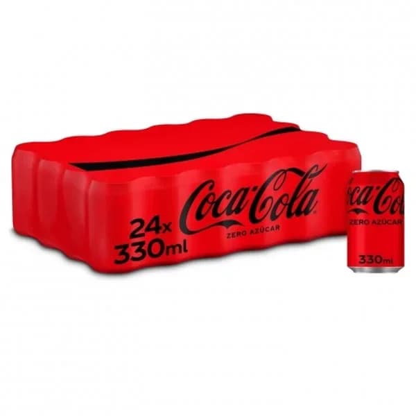 Coca Cola zero azúcar pack 24 latas 33 cl. - 7.92 l - Imagen del producto en Findit