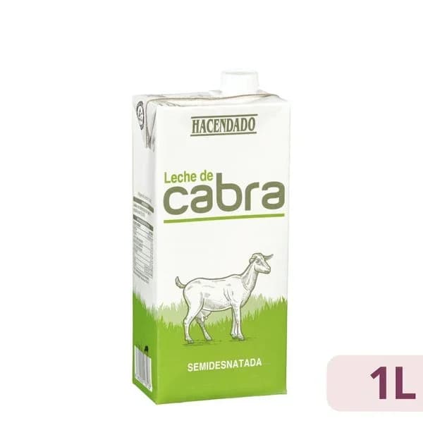 Leche semidesnatada de cabra Hacendado - 1 l - Imagen del producto en Findit