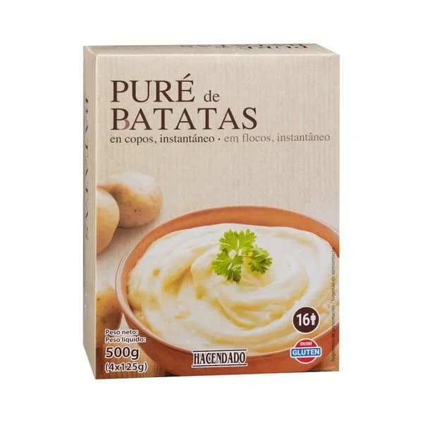 Puré de patatas Hacendado en copos - 0.5 kg - Imagen del producto en Findit
