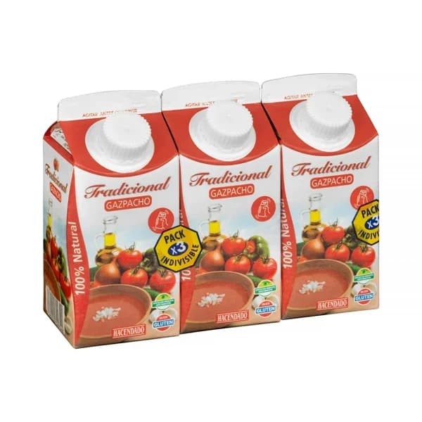 Gazpacho tradicional Hacendado - 0.99 l - Imagen del producto en Findit