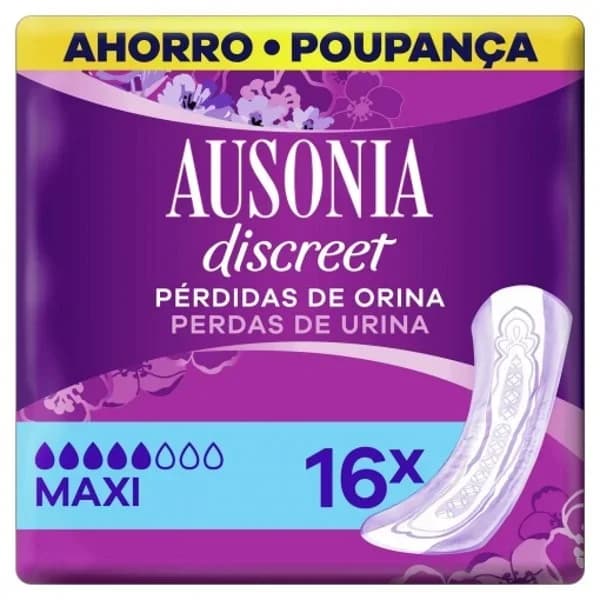 Compresa maxi AUSONIA DISCREET, paquete 16 uds - 16 ud - Imagen del producto en Findit