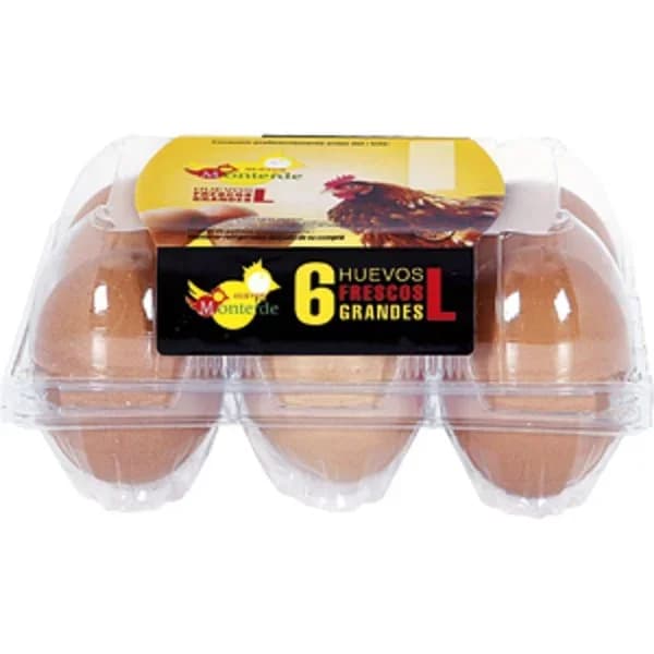 Huevos L Grandes 1/2 Docena - 6 ud - Imagen del producto en Findit