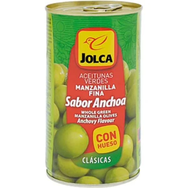 Aceitunas Sabor Anchoa con Hueso en Lata - 0.18 kg - Imagen del producto en Findit