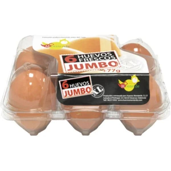 Huevo XL Jumbo 1/2 Docena - 6 ud - Imagen del producto en Findit