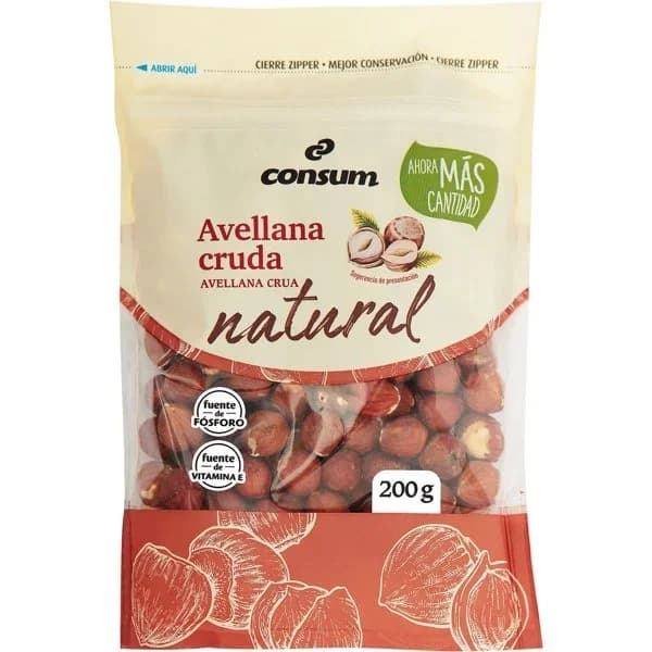 Avellana Natural Piel DoyPack - 0.2 kg - Imagen del producto en Findit
