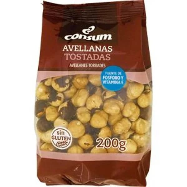 Avellanas Tostadas Bolsa - 0.2 kg - Imagen del producto en Findit