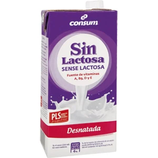 Leche sin Lactosa Desnatada Brik - 1 l - Imagen del producto en Findit