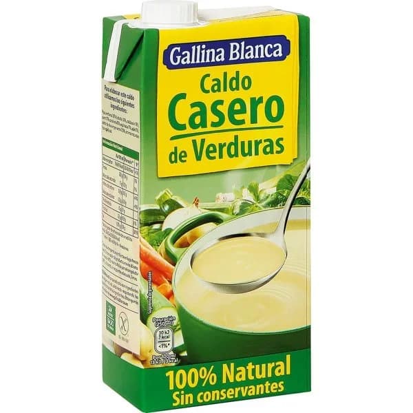 Caldo casero vegetal GALLINA BLANCA, brik 1 litro - 1 l - Imagen del producto en Findit