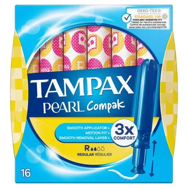 Tampón Regular Compak Pearl - 1 ud - Imagen del producto en Findit