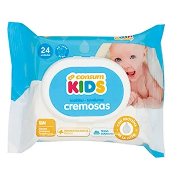 Toallitas Infantiles Cremosas - 22.25 ud - Imagen del producto en Findit