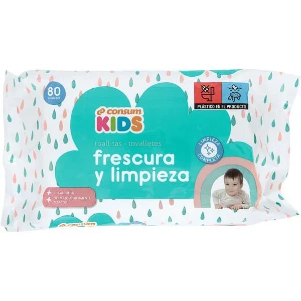 Toallitas Kids Frescura y Limpieza - 105 ud - Imagen del producto en Findit