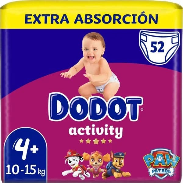 Pañal T-4 (10-15Kg) Extra - 52 ud - Imagen del producto en Findit