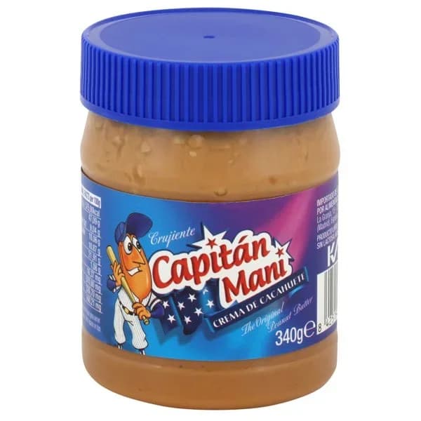 Crema de cacahuete crujiente Capitán Mani bote 340 g - 0.34 kg - Imagen del producto en Findit