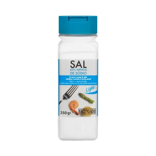 Sal 60% menos de sodio Hacendado - 0.25 kg - Imagen del producto en Findit