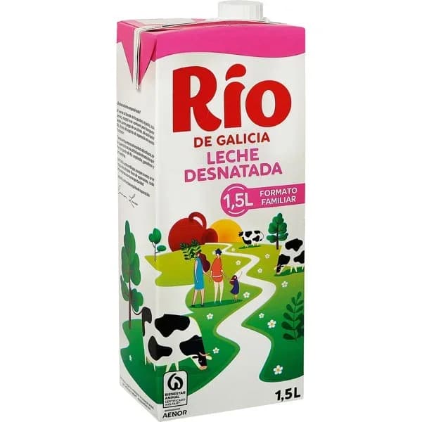 Leche Desnatada Brik - 1.5 l - Imagen del producto en Findit