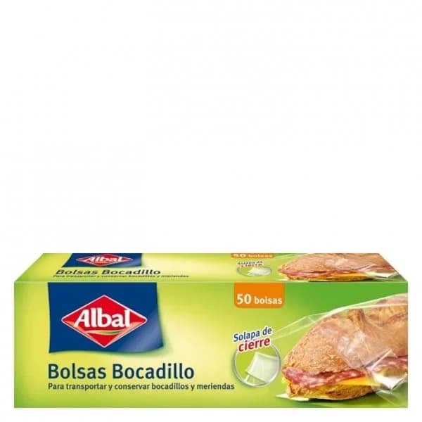 Bolsas para bocadillo 50 unidades - 50 ud - Imagen del producto en Findit