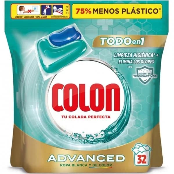 Detergente en cápsulas higiene Advanced Colon 32 lavados - 32.06 ud - Imagen del producto en Findit