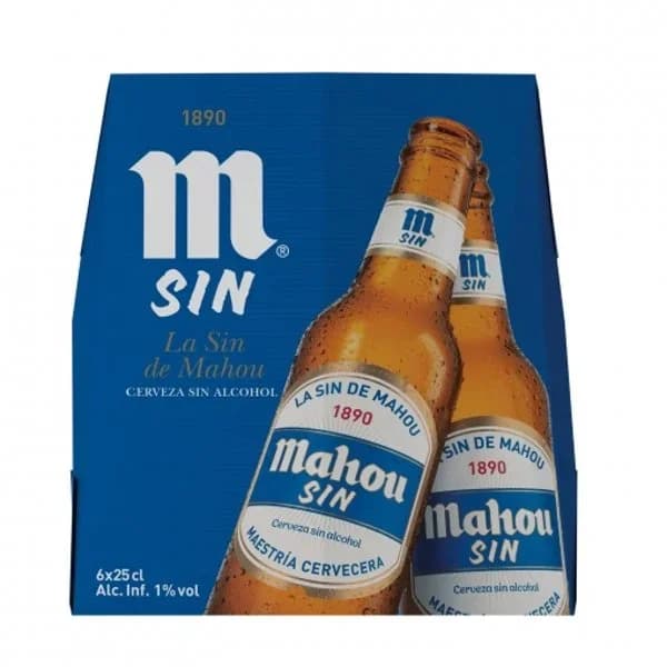 Cerveza Rubia Sin Alcohol Botellín 6 x 250ML - 1.5 l - Imagen del producto en Findit