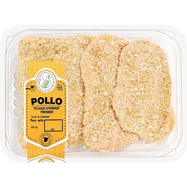 Filete Pechuga de Pollo Empanado - 0.5 kg - Imagen del producto en Findit