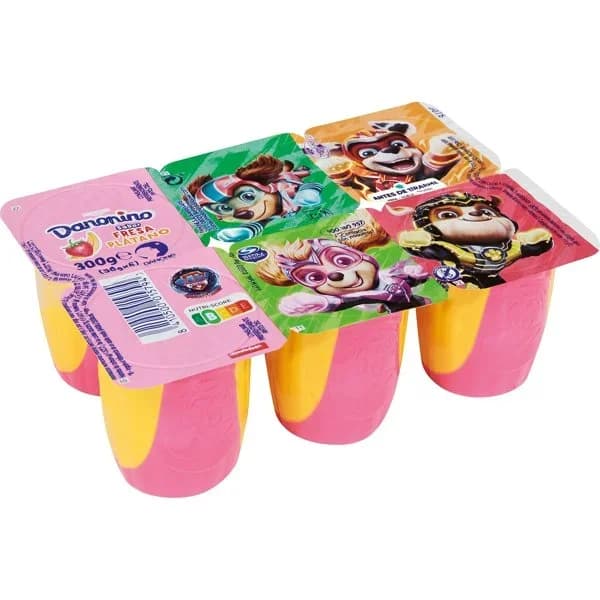 Danonino sabor fresa y plátano Danone - 0.3 kg - Imagen del producto en Findit