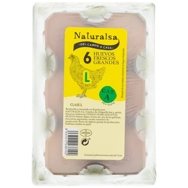 Huevos L 6UD - 1 ud - Imagen del producto en Findit